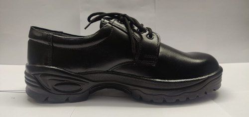 Black Handmade Leather Safety Shoes