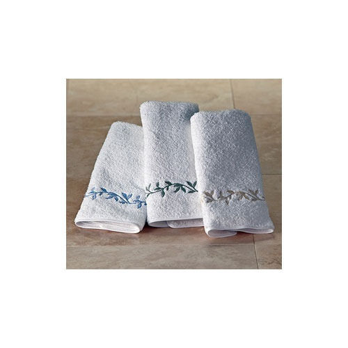 Smooth Texture Embroidered Cotton Towel Age Group: Adults