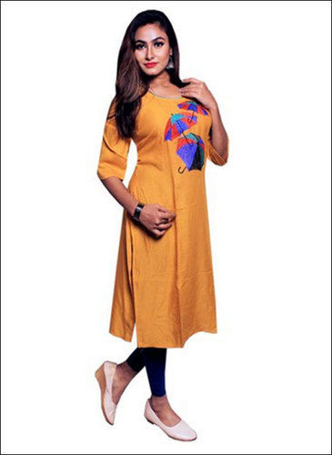 Ladies Attractive Rayon Embroidered Kurti