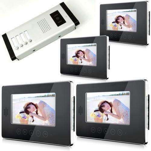 White And Black Multi Apartment Video Door Phone