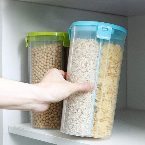 Transparent 3 In 1 Storage Airtight Container