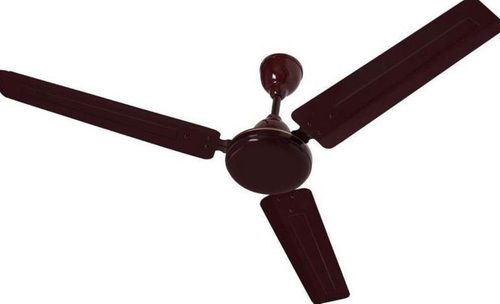 Dark Brown Electric Living Room 3 Blade Ceiling Fan Blade Material: Metal