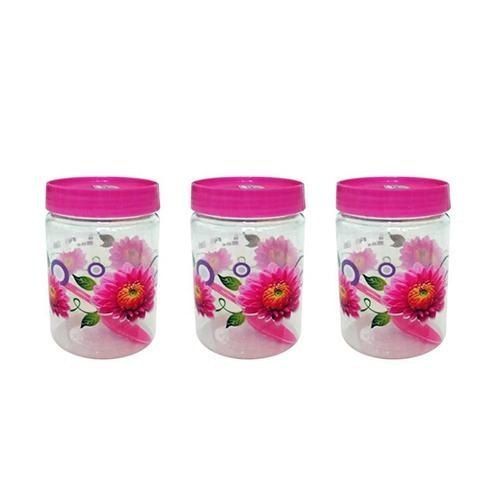 Transparent Plastic Round Container 2000 Ml