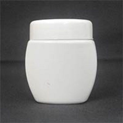 Plastic White Plain Cream Jar