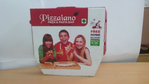 Paper Pizza Packaging Box With Square Shape