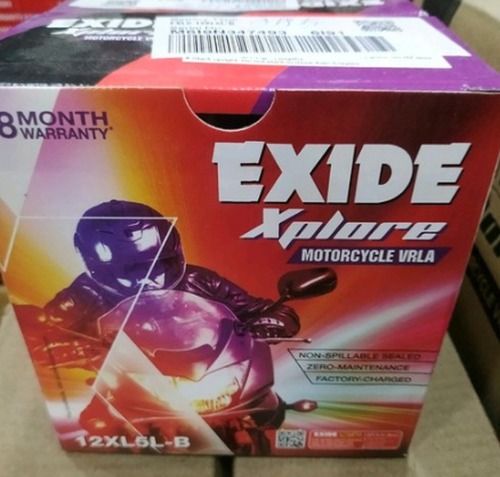 Exide Xplore Bike Battery Nominal Voltage: 12 Volt (V)