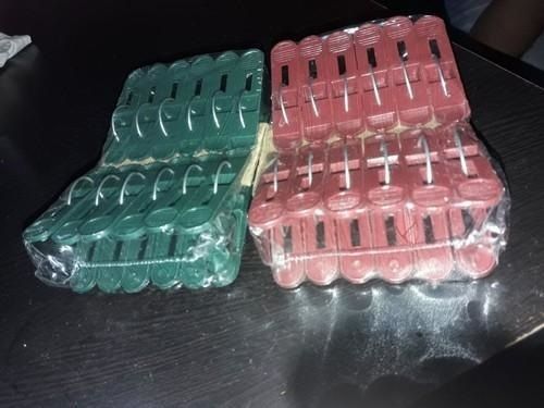 Colorful Plastic Cloth Clips Hardness: Rigid