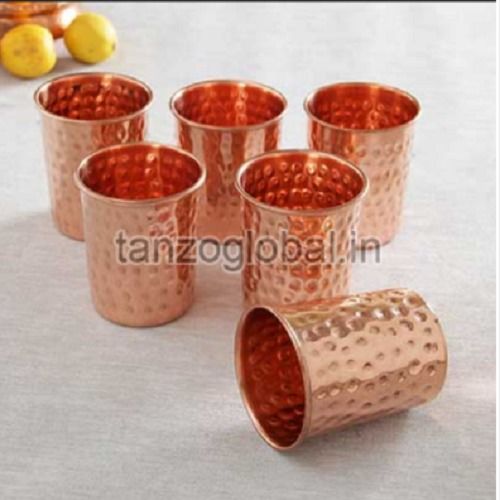 Brown Pure Copper Water Glass