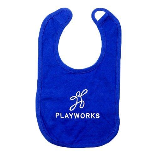 Blue Pure Cotton Water Resistant Baby Bibs