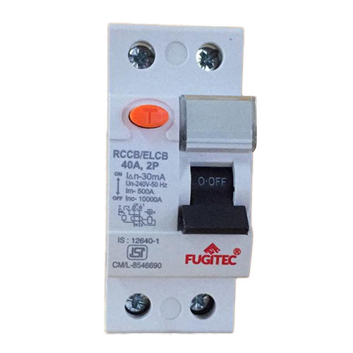 White Fugitec Rccb Isolator