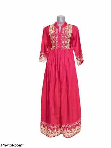 Pink Jaipur Printed Cotton Kurtis