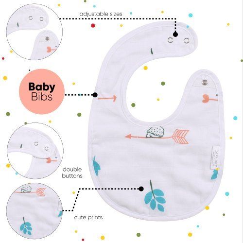 Organic Muslin Cotton 3 Layer Baby Bib