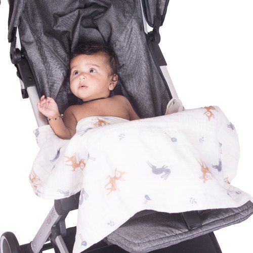 Premium Design Baby Muslin Swaddle (115cm x 115cm)