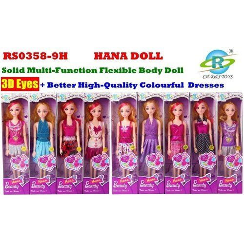 Multi Color Non Toxic Colourful Dresses Baby Doll