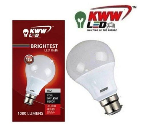 White 12W 6500 Kelvin Cool Daylight Led Bulbs