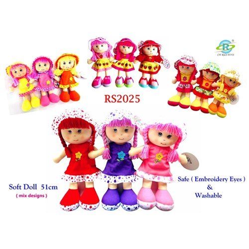 Multi Color Embroidery Eyes Soft Baby Doll (51 Cm)