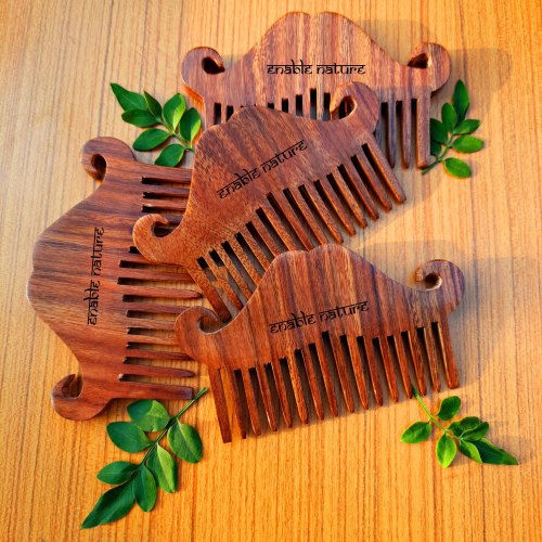 Handcrafted Wooden Beard Comb