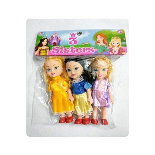 Multi Color Non Toxic Three Sister Baby Dolls