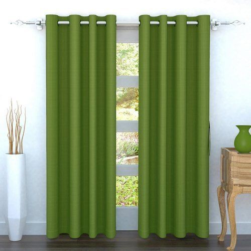 Plain Green Curtain 215cm