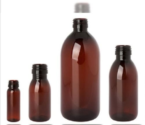 Transparent Screw Cap Plastic Syrup Bottle