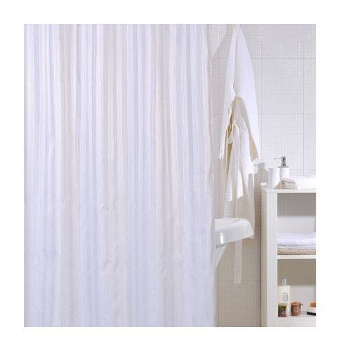 Tear-Resistant White Pvc Shower Curtain