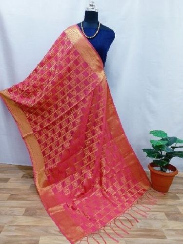 Multi-Color Banarasi Silk Ladies Dupatta