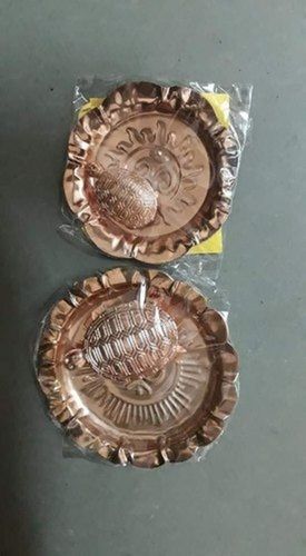 Copper Hindu Pooja Thali Plate