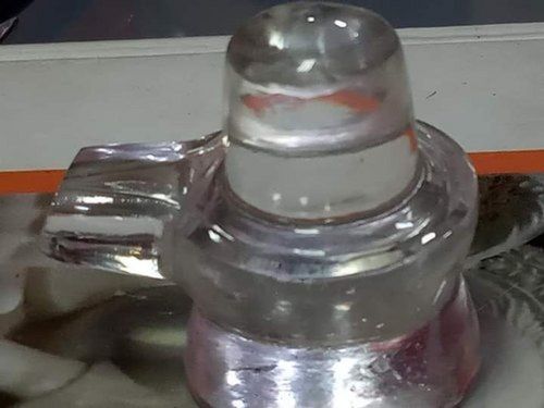 Light Weight Crystal Glass Shivling Statue