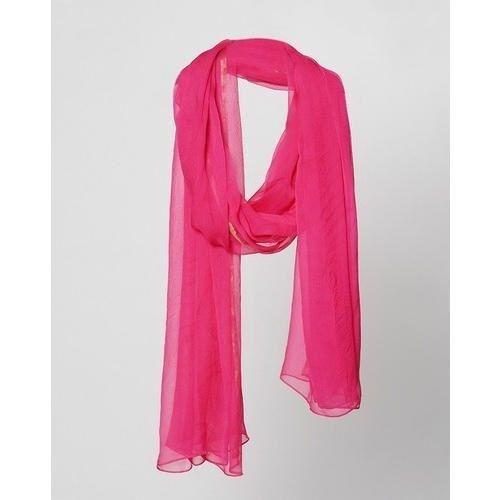 Indian Pink Chiffon Ladies Dupatta