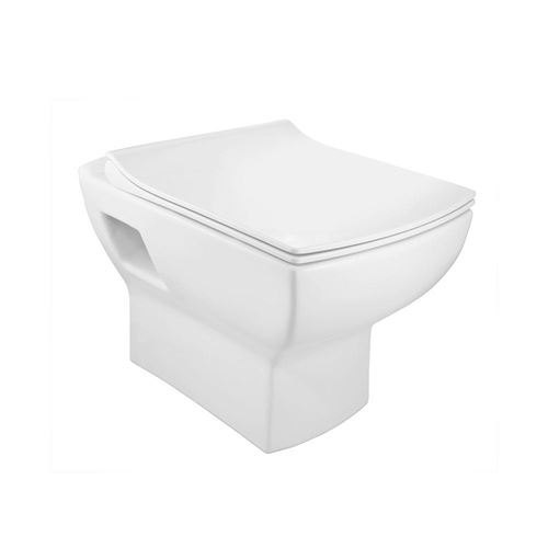 White Wall Mounted Lyric Single Piece Toilet Seat