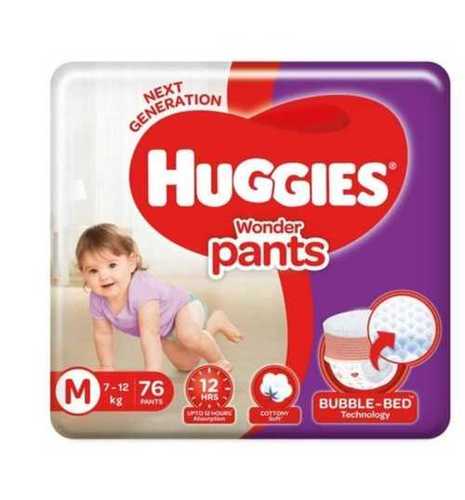 कॉटन और नॉन वोवन हग्गीज़ पैंट आयु समूह: 0-2 वर्ष
