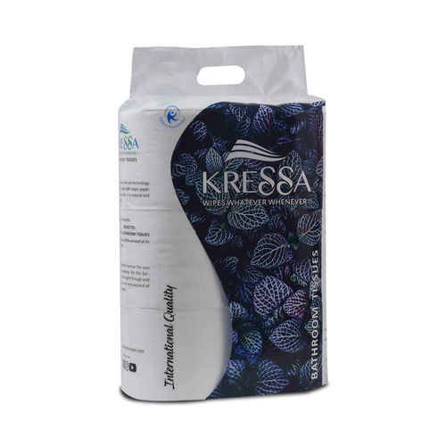  Kressa 2 प्लाई टॉयलेट टिशू रोल 100% इम्पोर्टेड नेचुरल वर्जिन पल्प से बना है 