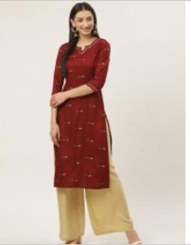 Ladies Plain Straight Kurta