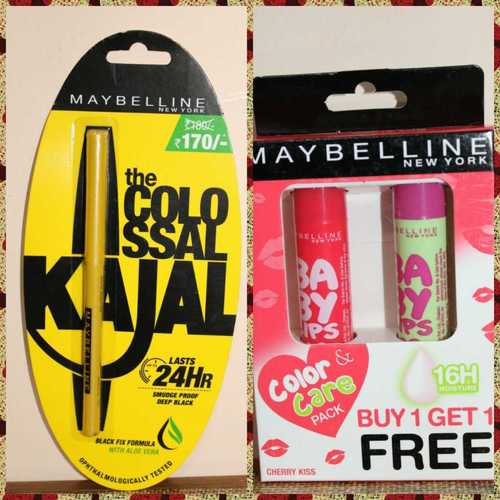 Waterproof Smudge Free Kajal With Lip Balm