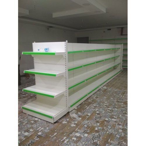 Double Sided Display Rack with Four Shelves