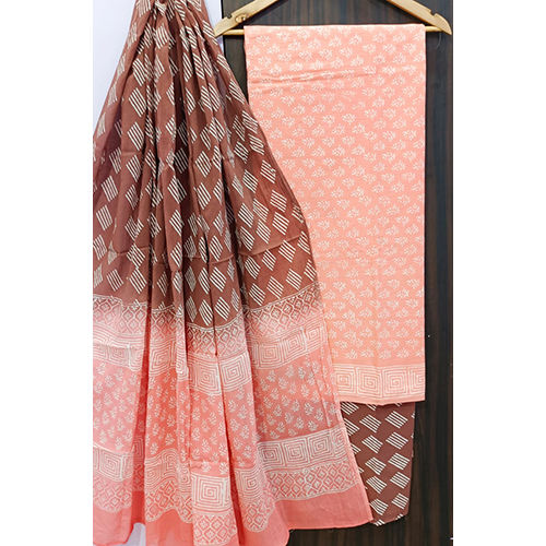 Multicolor Marble Designer Cotton With Pure Cotton Dupatta Suit