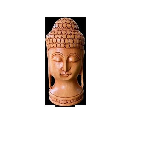 Durable Wooden Buddha Head Statue