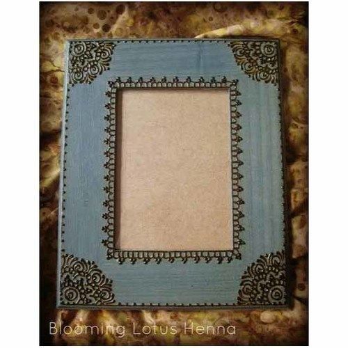 Wall Hanging Rectangle Shape Painted Wooden Photo Frame