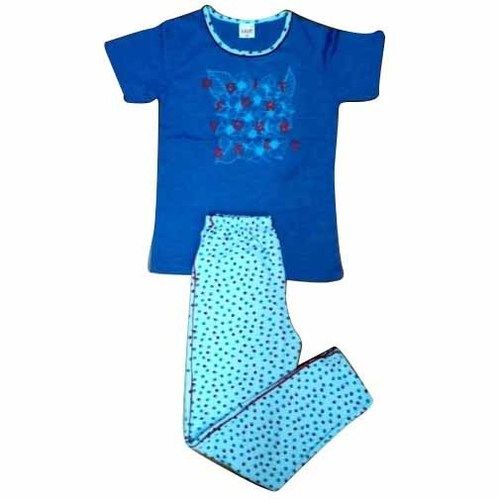 Girls Pure Cotton Night Wear Set