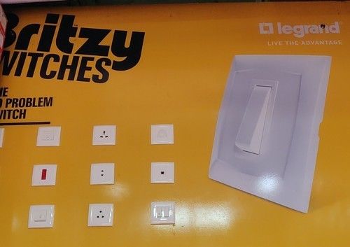 White Legrand Britzy Electrical Switches