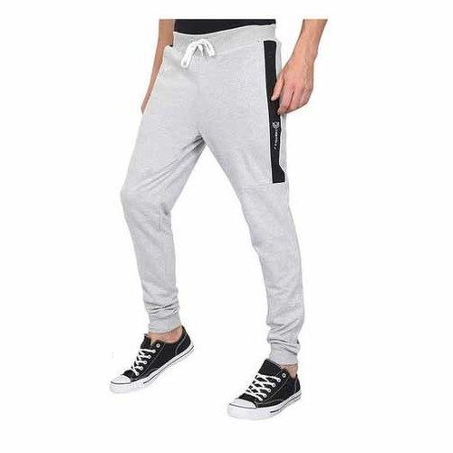 Mens Grey and Black Track Pant