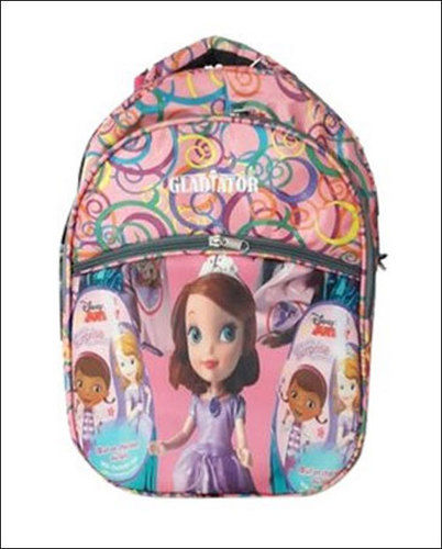 Black Doll Printed Kids School Bag