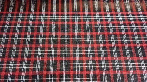 Waterproof Check Printed Polyester Mattress Fabric