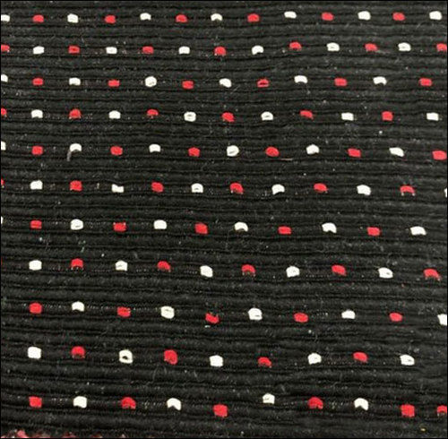 Dot Printed Black Bus Seat Fabric