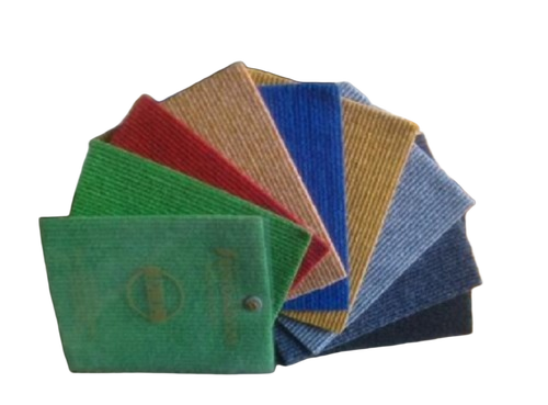 Designer Multi Color Indoor Rectangular Floor Rug - Jute and Cotton Blend, Anti-Slip, Customized Shape