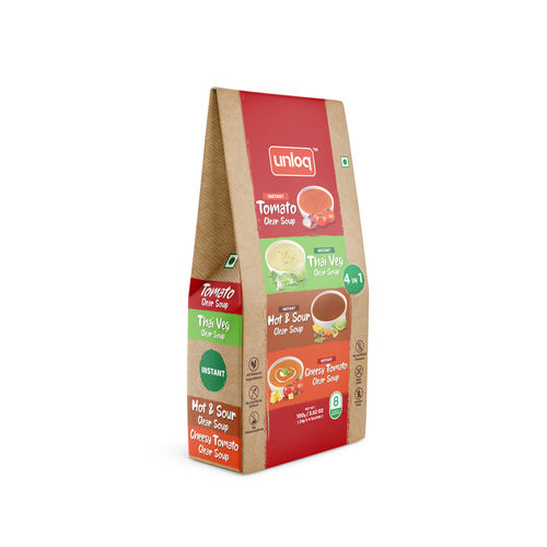 Instant 4 In 1 Soup Mix Powder, 100g (Thai Veg, Tomato, Cheesy Tomato, Hot And Sour)