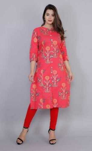 Ladies Flower Printed Kurtis