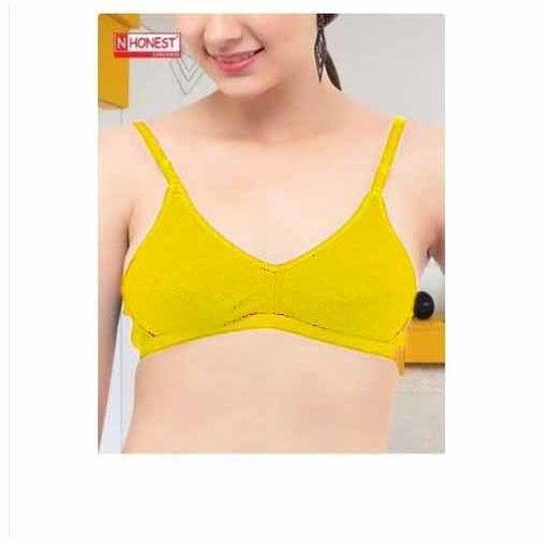Cotton - hosiery Non-Padded Ladies Plain Sports Bra, 6 colors at