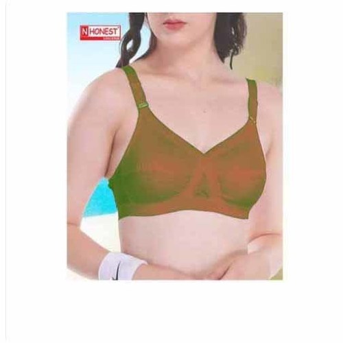 Plain Ladies Green Lycra Elastic Cotton Bra at Best Price in Tirupur