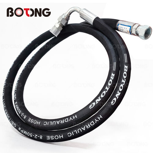 One And Two Layers Of Steel Wire Braided Hose 3/8 Inch R17 Hose Application: Engineering Machinery